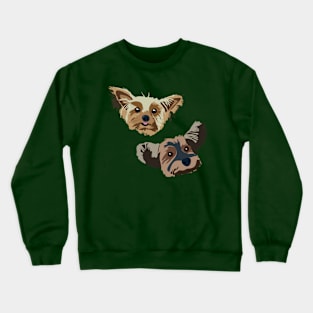 The Yorkies – Cute Dog Art Crewneck Sweatshirt